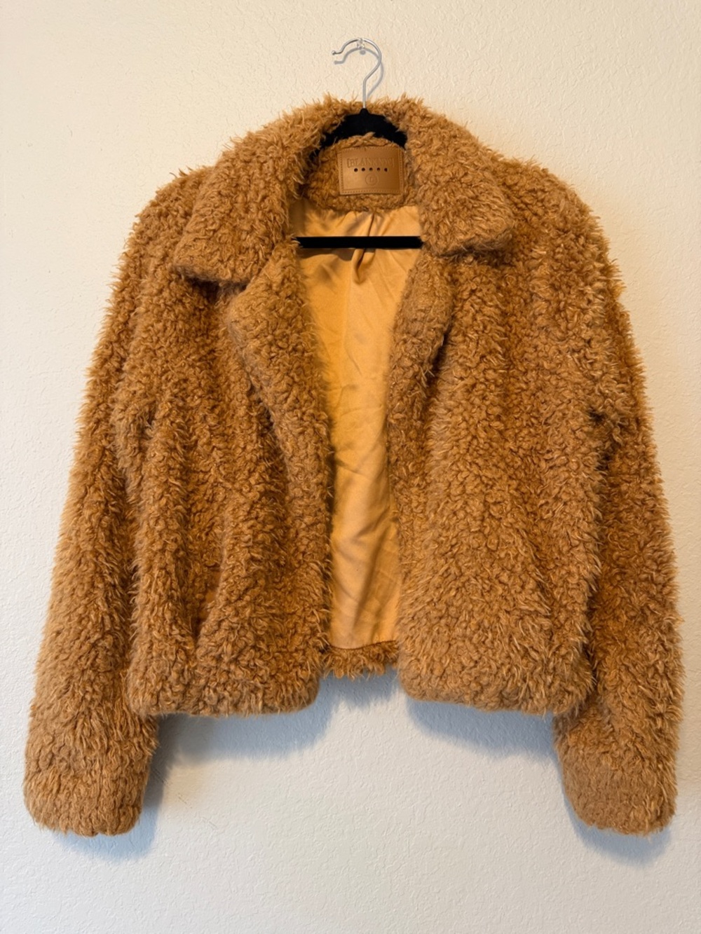 Blank NYC Camel Faux-Sherpa Teddy Jacket - Picture 2 of 6